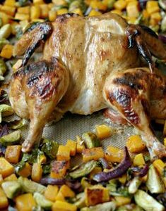 Chicken - Honey & Mustard Marinated Flattie (+-1.3kg-1.5kg)